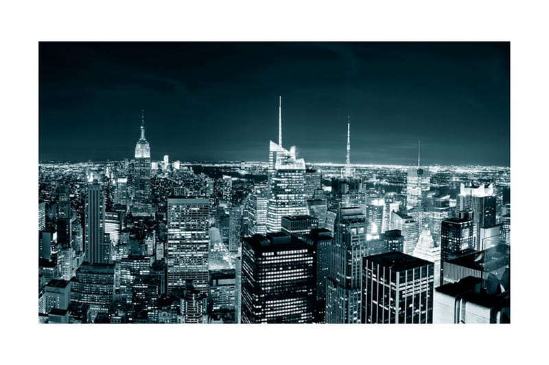 Fototapet New York Nattliv 450x270 - Artgeist sp. z o. o. - Inredning - Väggdekor - Tapet & tapettillbehör - Fototapet