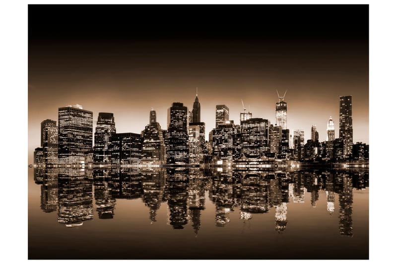 Fototapet New York Sepia 300x231 - Artgeist sp. z o. o. - Inredning - Väggdekor - Tapet & tapettillbehör - Fototapet