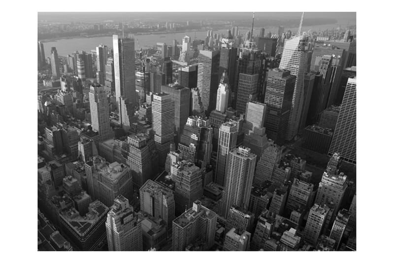 Fototapet New York Skyscrapers Bird's Eye View 200x154 - Artgeist sp. z o. o. - Inredning - Väggdekor - Tapet & tapettillbehör - Fototapet