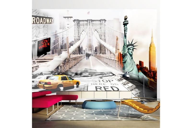 Fototapet New York Streets 200x140, Artgeist sp. z o. o.