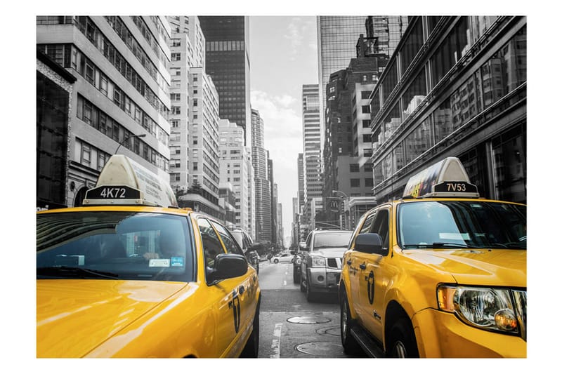Fototapet New York Taxi 250x175 - Artgeist sp. z o. o. - Inredning - Väggdekor - Tapet & tapettillbehör - Fototapet