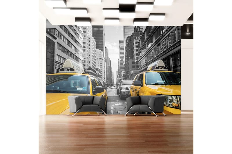 Fototapet New York Taxi 300x210 - Artgeist sp. z o. o. - Inredning - Väggdekor - Tapet & tapettillbehör - Fototapet