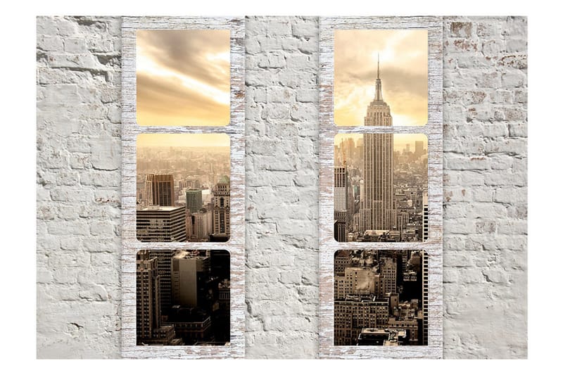 Fototapet New York View From The Window 200x140 - Artgeist sp. z o. o. - Inredning - Väggdekor - Tapet & tapettillbehör - Fototapet