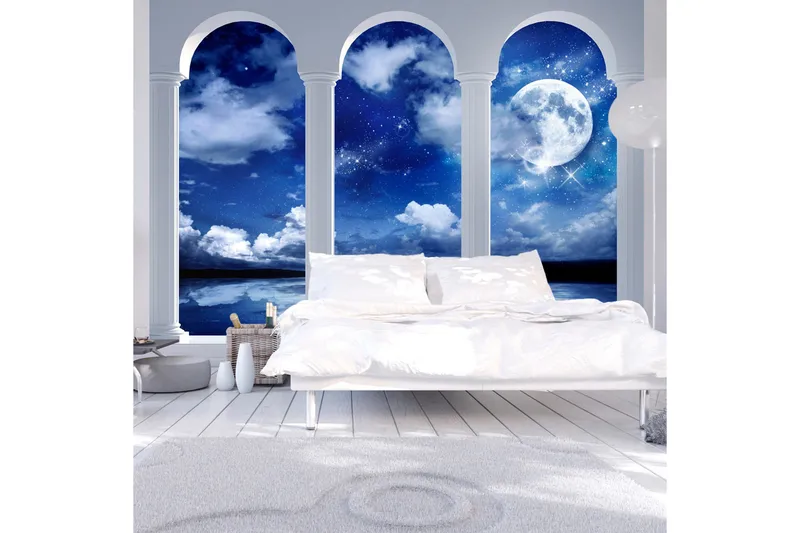 Fototapet Night In Greece 200x140, Artgeist sp. z o. o.