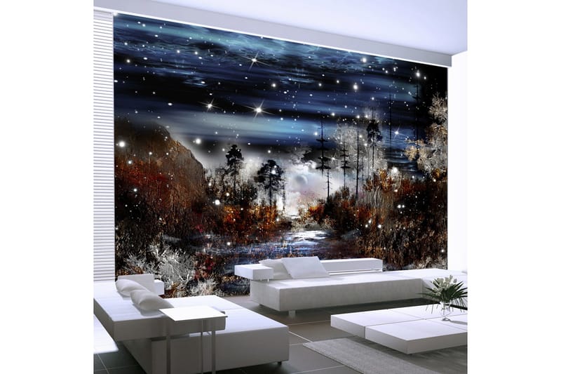 Fototapet Night In The Forest 200x140, Artgeist sp. z o. o.