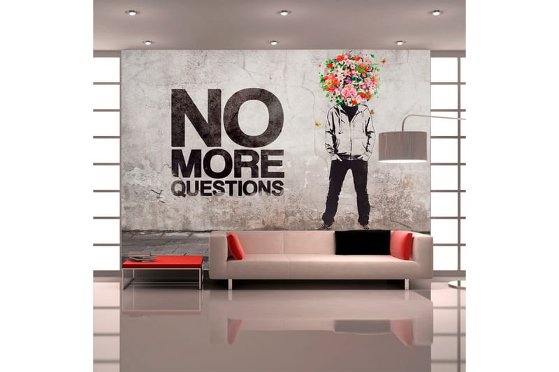 Fototapet No More Questions 350x245 - Artgeist sp. z o. o. - Inredning - Väggdekor - Tapet & tapettillbehör - Fototapet