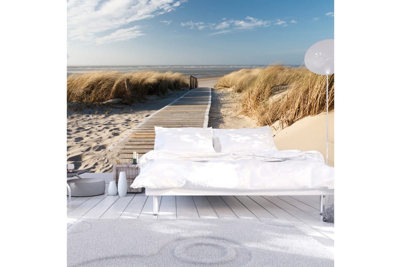 Fototapet Nordsjöns Strand Langeoog 450x270 - Artgeist sp. z o. o. - Inredning - Väggdekor - Tapet & tapettillbehör - Fototapet