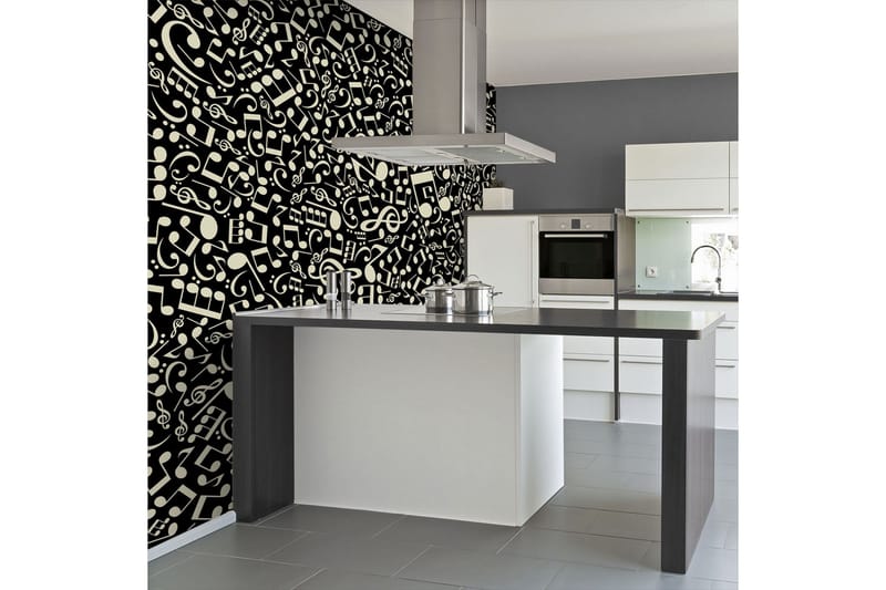 Fototapet Noter 250x193 - Artgeist sp. z o. o. - Inredning - Väggdekor - Tapet & tapettillbehör - Fototapet