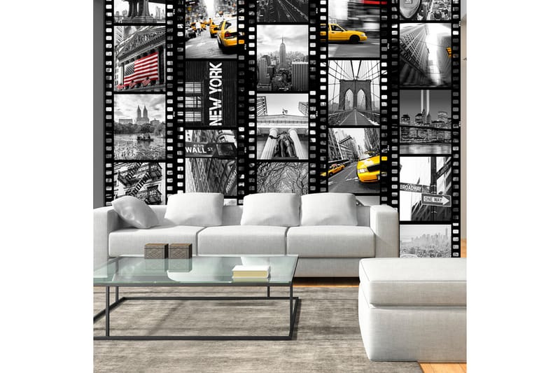 Fototapet NY Diversity Collage 50x1000 - Artgeist sp. z o. o. - Inredning - Väggdekor - Tapet & tapettillbehör - Fototapet