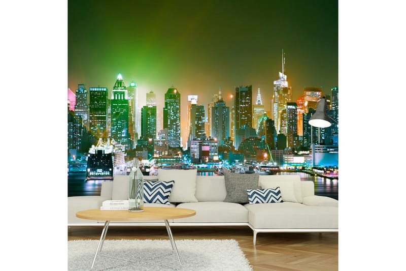 Fototapet NY Enlightened Harbour 300x210, Artgeist sp. z o. o.