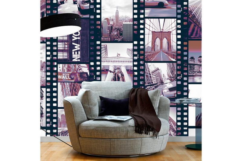 Fototapet NY Urban Collage 50x1000 - Artgeist sp. z o. o. - Inredning - Väggdekor - Tapet & tapettillbehör - Fototapet