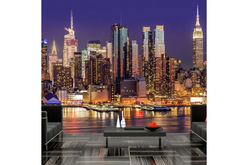 Fototapet NYC Night City 350x245, Artgeist sp. z o. o.