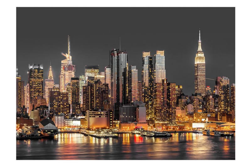 Fototapet NYC Twilight 150x105 - Artgeist sp. z o. o. - Inredning - Väggdekor - Tapet & tapettillbehör - Fototapet