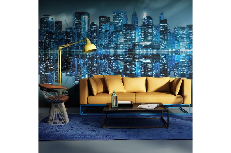 Fototapet Ocean Av Ljus NYC 450x270 - Artgeist sp. z o. o. - Inredning - Väggdekor - Tapet & tapettillbehör - Fototapet