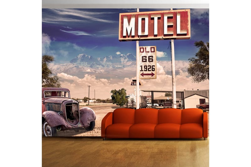 Fototapet Old Motel 350x245 - Artgeist sp. z o. o. - Inredning - Väggdekor - Tapet & tapettillbehör - Fototapet
