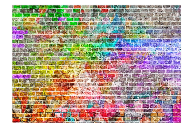 Fototapet Rainbow Wall 200x140, Artgeist sp. z o. o.