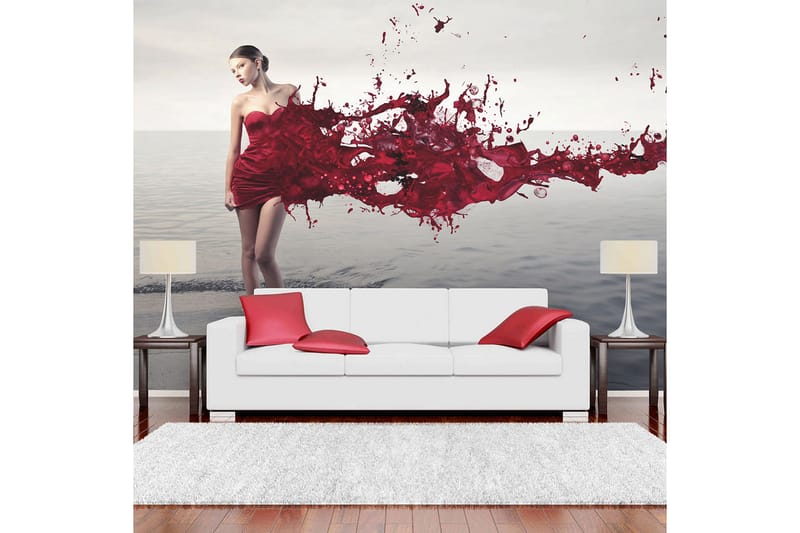 Fototapet Red Beauty 200x154 - Artgeist sp. z o. o. - Inredning - Väggdekor - Tapet & tapettillbehör - Fototapet