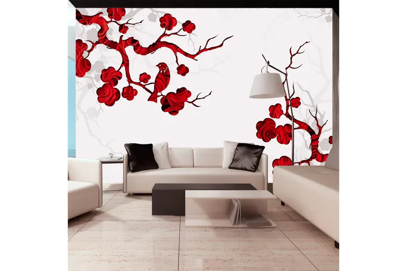 Fototapet Red Bush 350x245, Artgeist sp. z o. o.