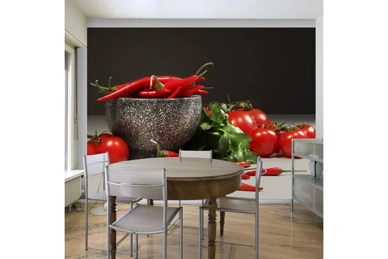 Fototapet Red Dychotomy 250x193, Artgeist sp. z o. o.