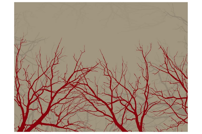 Fototapet Red-Hot Branches 300x231 - Artgeist sp. z o. o. - Inredning - Väggdekor - Tapet & tapettillbehör - Fototapet