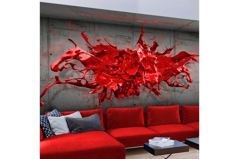 Fototapet Red Ink Blot 150x105, Artgeist sp. z o. o.
