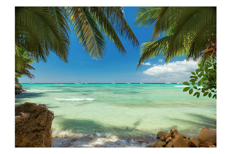 Fototapet Relaxing On The Beach 350x245 - Artgeist sp. z o. o. - Inredning - Väggdekor - Tapet & tapettillbehör - Fototapet