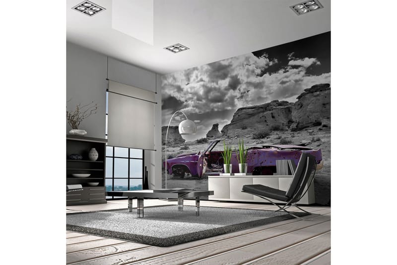 Fototapet Retro Bil På Colorado Desert 200x154, Artgeist sp. z o. o.