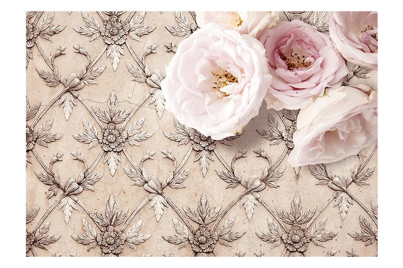 Fototapet Romantic Beige 250x175 - Artgeist sp. z o. o. - Inredning - Väggdekor - Tapet & tapettillbehör - Fototapet