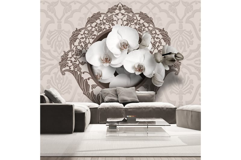 Fototapet Royal Orchids 200x140 - Artgeist sp. z o. o. - Inredning - Väggdekor - Tapet & tapettillbehör - Fototapet