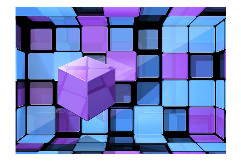 Fototapet Rubik's Cube Variation 100x70 - Artgeist sp. z o. o. - Inredning - Väggdekor - Tapet & tapettillbehör - Fototapet