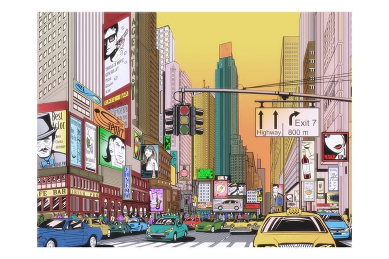 Fototapet Rush Hour NY 200x154, Artgeist sp. z o. o.