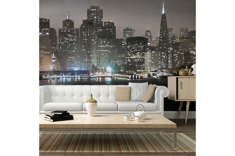 Fototapet San Francisco By Night 450x270 - Artgeist sp. z o. o. - Inredning - Väggdekor - Tapet & tapettillbehör - Fototapet