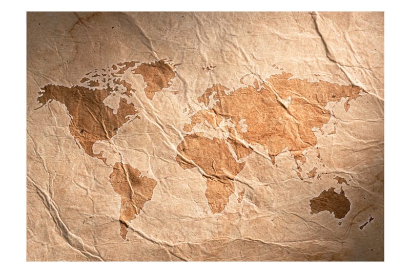 Fototapet Sandy Map 350x245 - Artgeist sp. z o. o. - Inredning - Väggdekor - Tapet & tapettillbehör - Fototapet