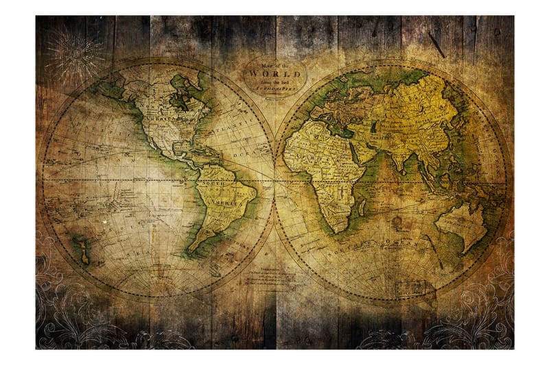 Fototapet Searching For Old World 350x245 - Artgeist sp. z o. o. - Inredning - Väggdekor - Tapet & tapettillbehör - Fototapet