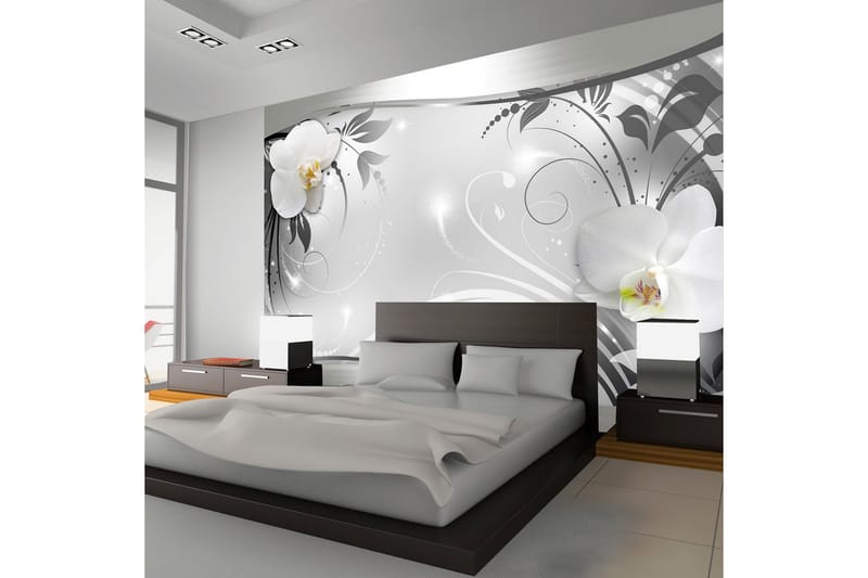 Fototapet Silver Abstract 350x245, Artgeist sp. z o. o.