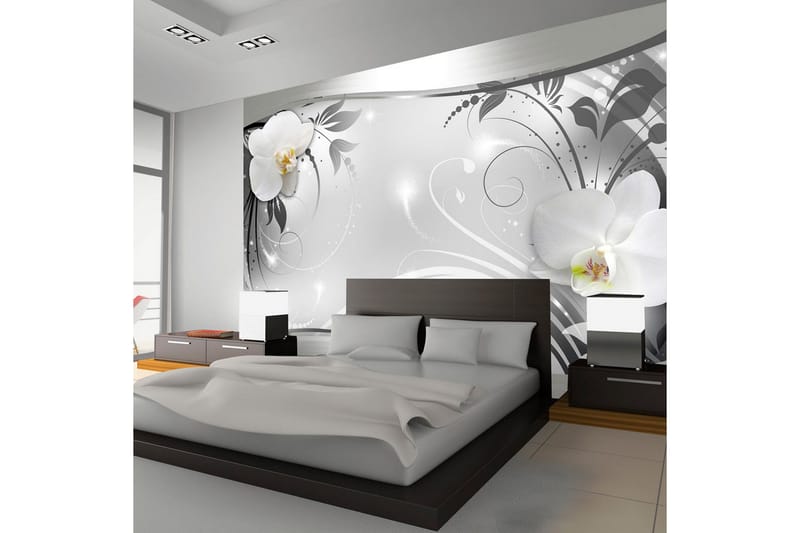 Fototapet Silver Abstract 350x245, Artgeist sp. z o. o.