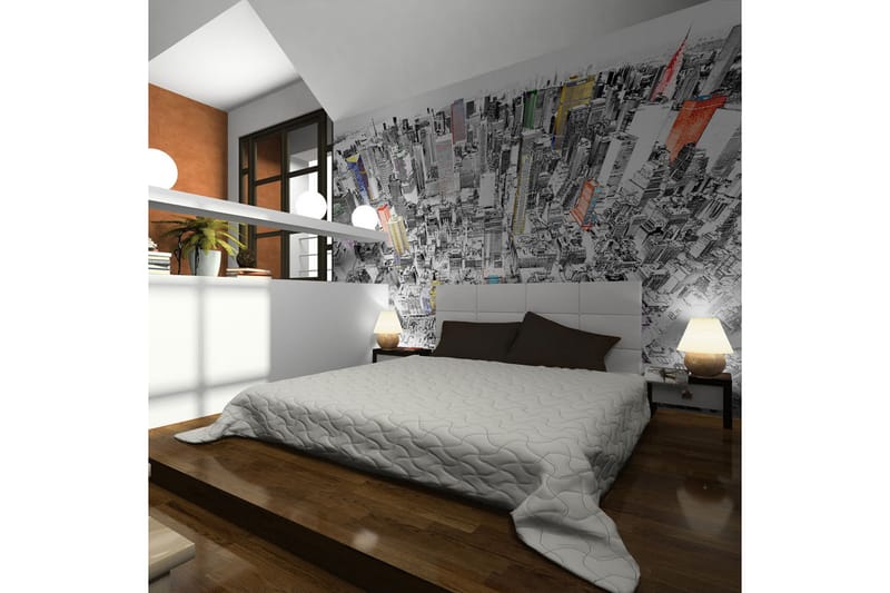 Fototapet Skiss Över New York 200x154 - Artgeist sp. z o. o. - Inredning - Väggdekor - Tapet & tapettillbehör - Fototapet