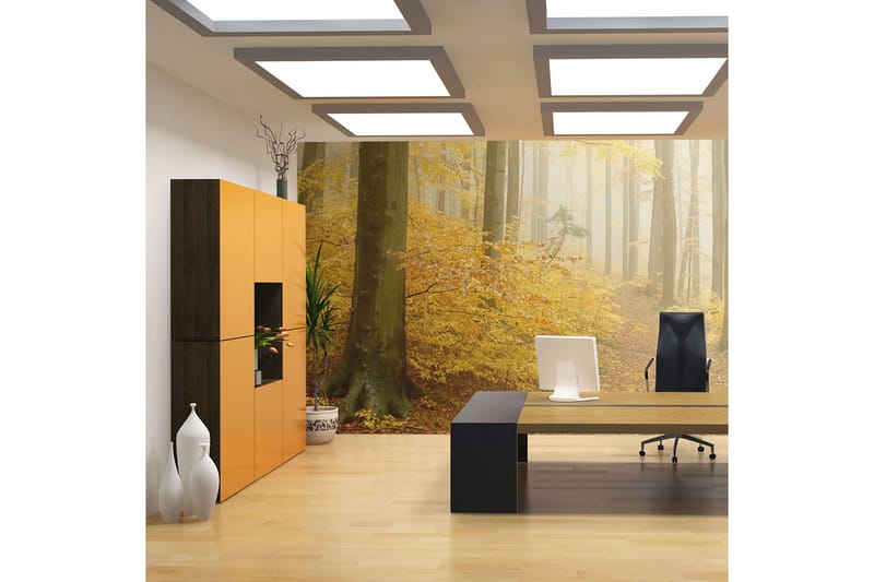 Fototapet Skog Höst 400x309 - Artgeist sp. z o. o. - Inredning - Väggdekor - Tapet & tapettillbehör - Fototapet