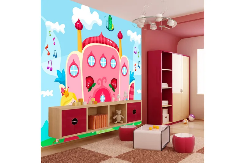 Fototapet Slott 350x270 - Artgeist sp. z o. o. - Inredning - Väggdekor - Tapet & tapettillbehör - Fototapet