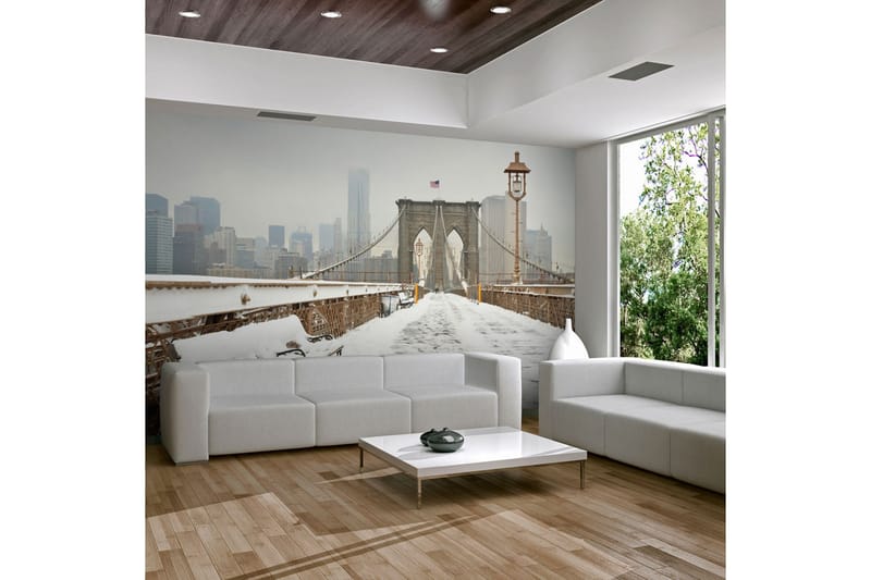 Fototapet Snötäckt Bro New York 250x193, Artgeist sp. z o. o.