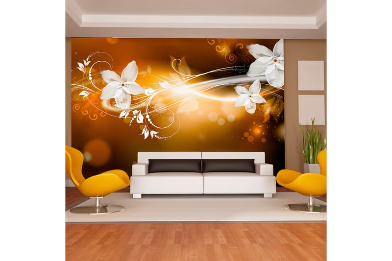 Fototapet Snow Flower 300x210 - Artgeist sp. z o. o. - Inredning - Väggdekor - Tapet & tapettillbehör - Fototapet