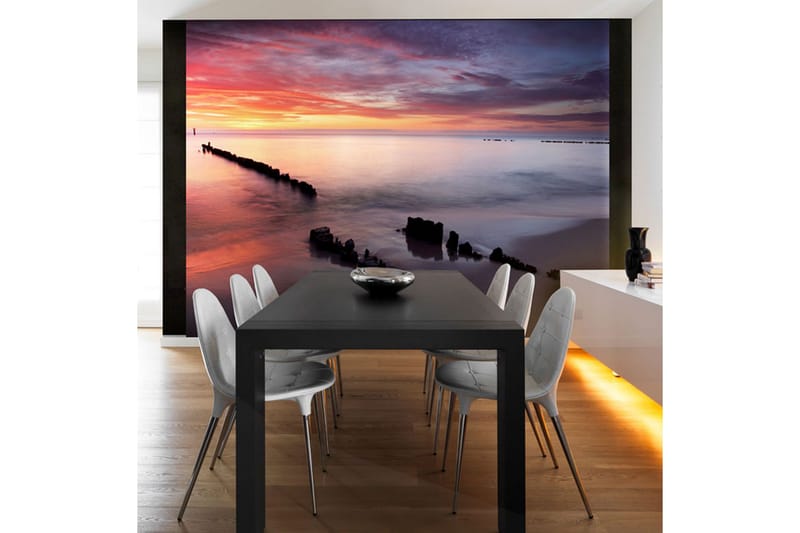 Fototapet Soluppgång Över Östersjön 200x154 - Artgeist sp. z o. o. - Inredning - Väggdekor - Tapet & tapettillbehör - Fototapet