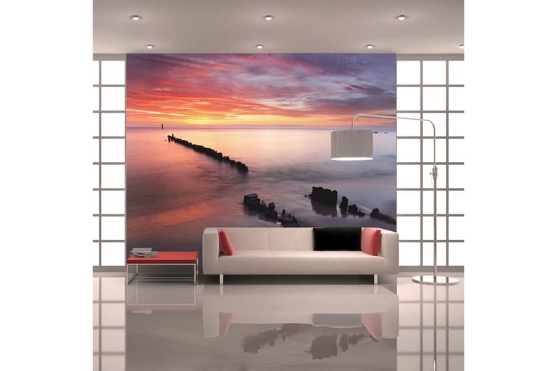 Fototapet Soluppgång Över Östersjön 450x270 - Artgeist sp. z o. o. - Inredning - Väggdekor - Tapet & tapettillbehör - Fototapet