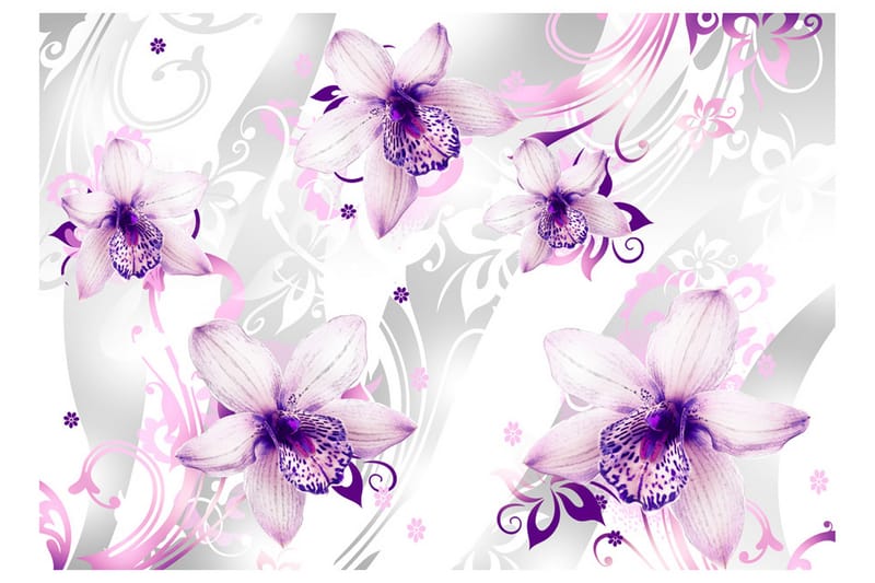 Fototapet Sounds Of Subtlety Violet 300x210 - Artgeist sp. z o. o. - Inredning - Väggdekor - Tapet & tapettillbehör - Fototapet