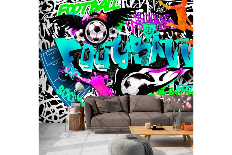 Fototapet Sports Graffiti 100x70 - Artgeist sp. z o. o. - Inredning - Väggdekor - Tapet & tapettillbehör - Fototapet