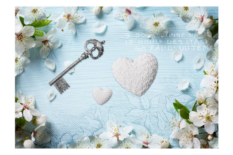Fototapet Spring Key 400x280 - Artgeist sp. z o. o. - Inredning - Väggdekor - Tapet & tapettillbehör - Fototapet