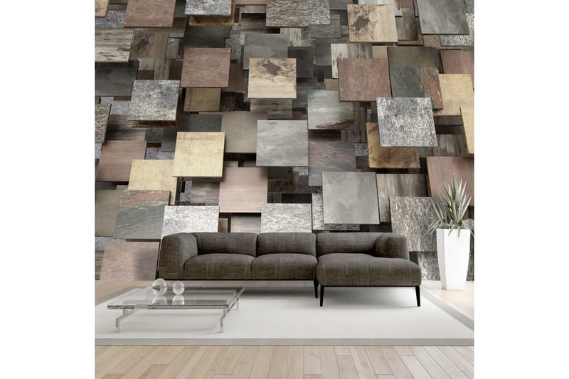 Fototapet Square Structure 300x210 - Artgeist sp. z o. o. - Inredning - Väggdekor - Tapet & tapettillbehör - Fototapet