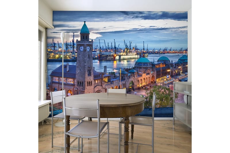 Fototapet St. Pauli Landing Stages 250x193, Artgeist sp. z o. o.