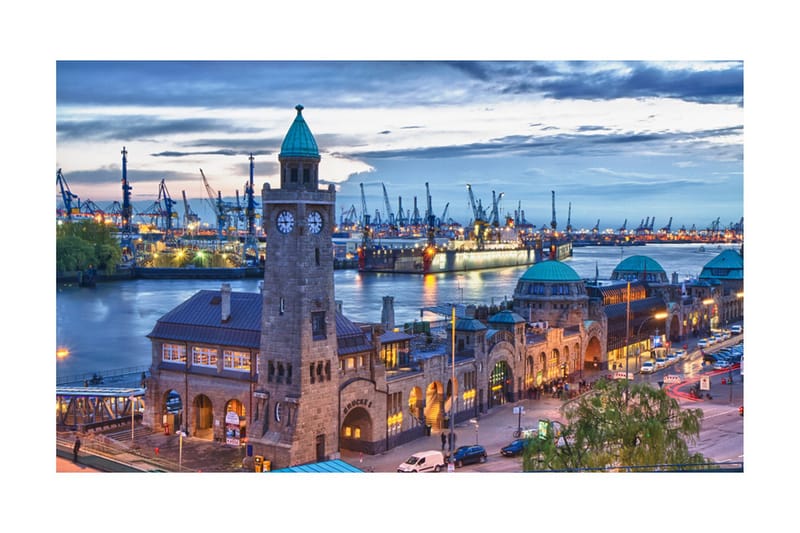 Fototapet St Pauli Landing Stages 450x270, Artgeist sp. z o. o.