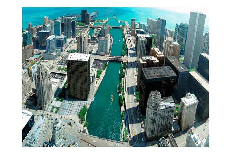 Fototapet Stadsbyggnadskonst Av Chicago 400x309, Artgeist sp. z o. o.